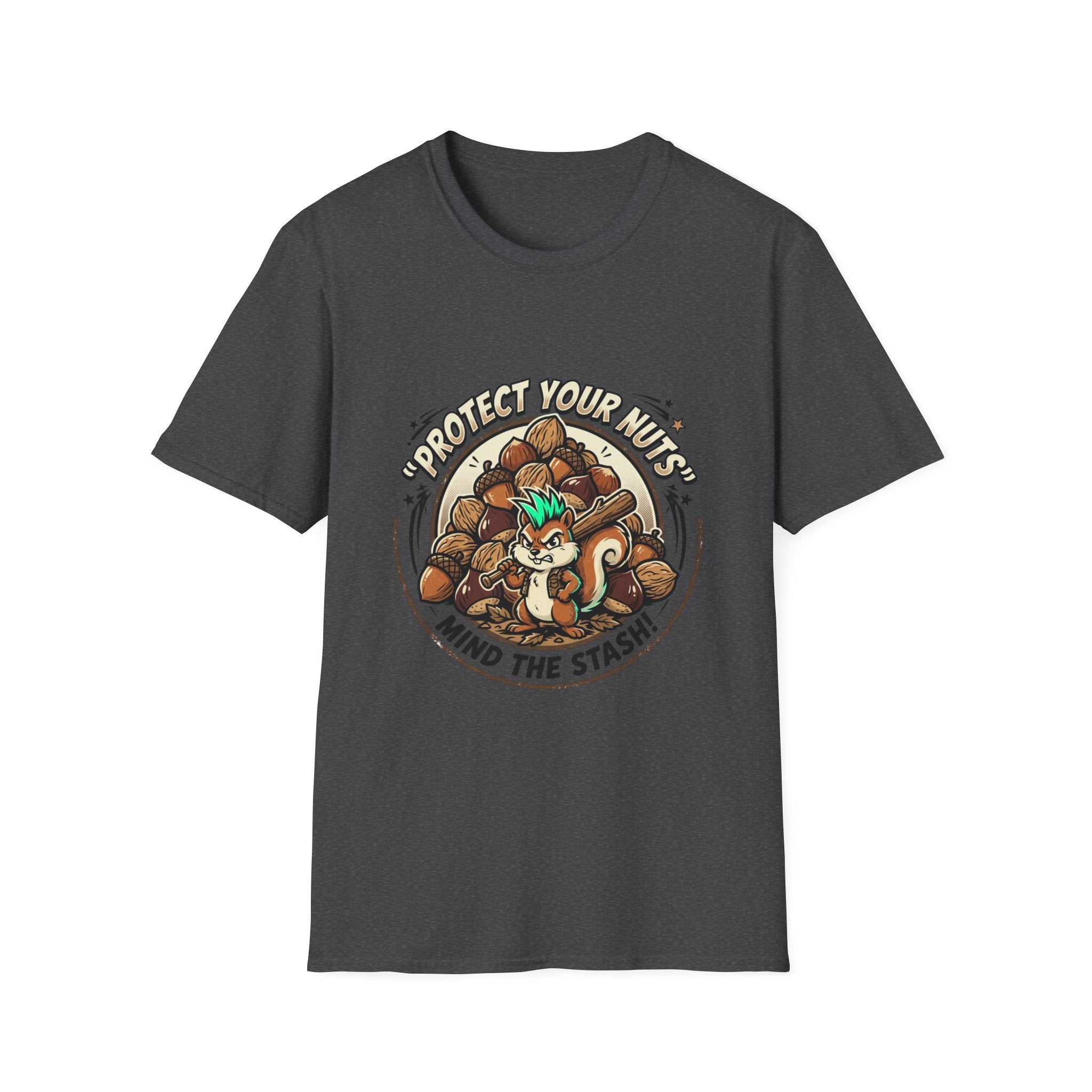 Protect your Nuts Mind The Stash Unisex Softstyle T-Shirt