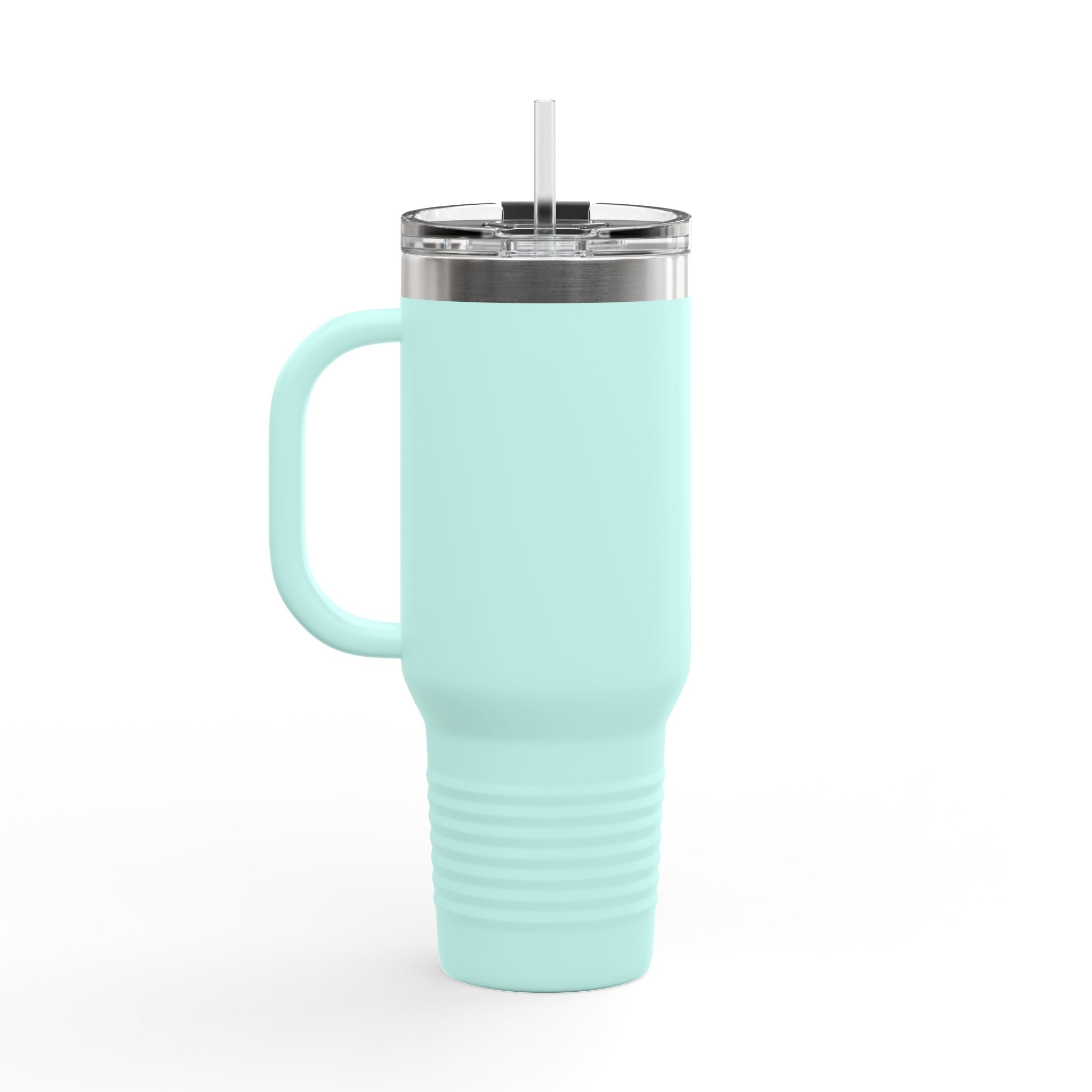 40oz Insulated Travel Mug — "Protect Your Nuts, Mind the Stash" Squirrel Design