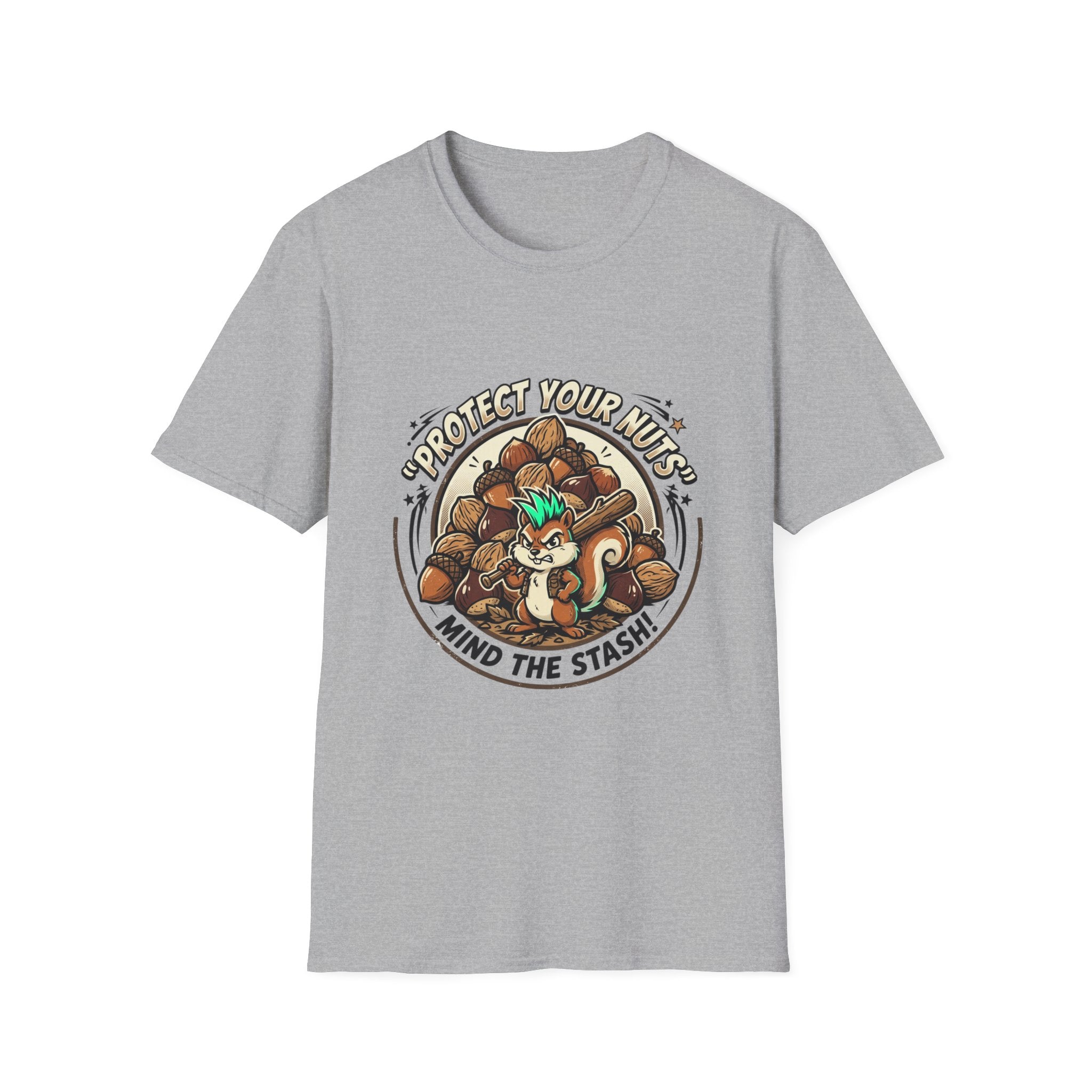 Protect your Nuts Mind The Stash Unisex Softstyle T-Shirt