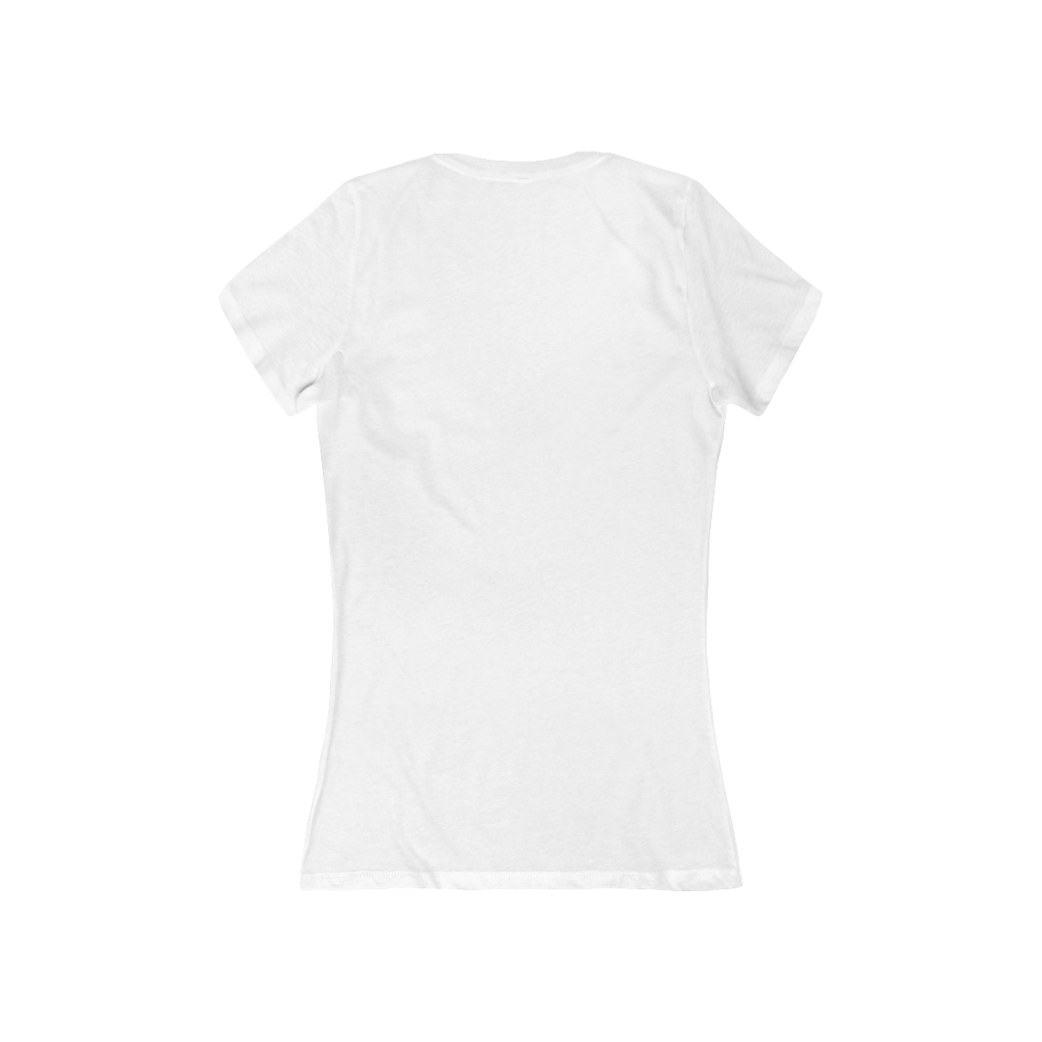 Women's V-Neck Tee — "Protect Your Herbs, Mind the Stash" Cat & Mushroom Graphic