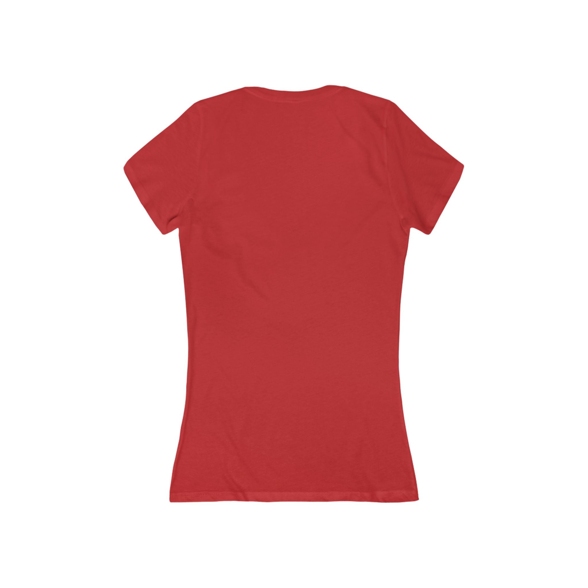 Women's V-Neck Tee — "Protect Your Herbs, Mind the Stash" Cat & Mushroom Graphic